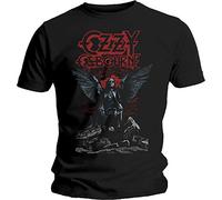 Ozzy Osbourne - T-Shirt # M Black Unisex # Angel Wings