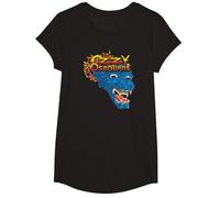 OZZY Osbourne Tattoo Beast Camiseta, Niñas, Negro, S
