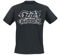 Ozzy Osbourne Vintage Logo Hombre Camiseta Negro M 100% algodón Vorne Bedruckt Regular