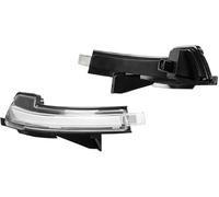 Ozzyr Luz indicadora de espejo lateral para Mustang 2015-2021, 2 intermitentes secuenciales Indicador del espejo del coche(Prata)