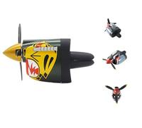 P-40 Fighter Plane - Ambientador para automóvil, clip de ventilación de coche de combate, decoración de tablero de mini P-40 Jet para pilotos y amantes de la aviación, accesorios de coche eliminadores