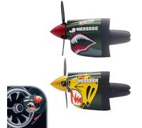 P-40 Warhawk - Ambientador para coche, P-40 Fighter Plane, decoración de ventilación de aire de avión para decoración interior de automóviles, regalo único para pilotos y amantes de la aviación