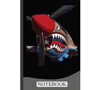 P-40 Warhawk Fighter Aircraft WW2 Airplane Military Notebook