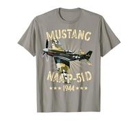 P-51D Mustang Vintage North American P-51D Warbirds Camiseta