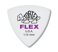 P as de guitarra Jim Dunlop Dunlop Tortex Flex Triangle de 1,14 mm, moradas, paquete de 72 (456R1.14)