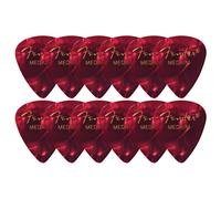 P as Fender Premium Celluloid 351 Shape Moto de color rojo mediano, paquete de 12