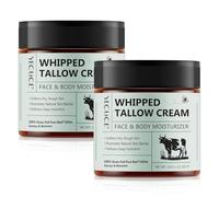 P-Beauty - 2 cremas naturales para el cuidado de la piel con sebo de vacuno y miel - Whipped Tallow Cream - Crema hidratante para la piel - Sin parabenos siliconas y fragancias - Piel seca y sensible