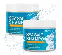 P-Beauty 2x Champú de Sal Marina - Sal del Mar Muerto para el Crecimiento del Cabello, Volumen y Anticaspa - Champú de Limpieza Profunda para Cabello Fuerte, Hidratación y Cuidado del Cuero Cabelludo