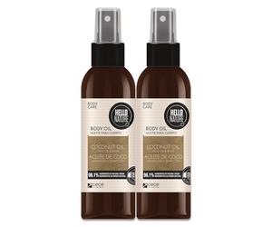 P-Beauty - Aceite corporal para la piel con aceite de coco orgánico, vitamina E y aceite de almendras para una piel suave y sedosa, cuidado hidratante, para piel seca, aceite corporal vegano, cuidado