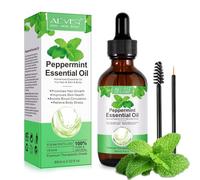 P-Beauty aceite de menta 60ml aceite para el cabello, aceite para la piel | aceite esencial puro prensado en frío | aceite de menta para dolores de cabeza, crecimiento del cabello, calmante de la piel