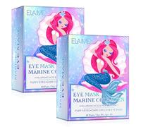 P-Beauty - Almohadillas antiedad para los ojos, 2 x 18 unidades, con colágeno, hialurónico y extracto de algas, contra ojeras, arrugas e hinchazón, parches refrescantes para una piel radiante, suave y