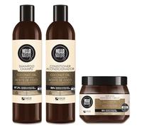 P-Beauty - Champú cosmético natural + acondicionador + mascarilla para el pelo de aceite de coco - Hidratación & Repair - Champú acondicionador para el cabello seco y dañado - Cuidado del cabello sin