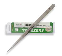 P-Beauty Cosmetic Accessories Pinzas VETUS para extensiones de pestañas ST-11, ideal para pestañas individuales y técnica de volumen, incluye tapa protectora (ST-11)