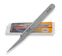 P-Beauty Cosmetic Accessories Pinzas Vetus para la extensión de pestañas 5A-SA | Ideal para pestañas individuales y técnica de volumen | Incluye tapa protectora | (5A-SA)
