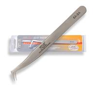 P-Beauty Cosmetic Accessories Pinzas VETUS para la extensión de pestañas, ideal para pestañas individuales y técnica de volumen, incluye tapa protectora (6A-SA)
