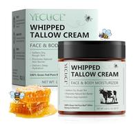 P-Beauty Crema natural para el cuidado de la piel con sebo de vacuno y miel - Whipped Tallow Cream - Crema hidratante para la piel - Sin parabenos siliconas y fragancias - para piel seca y sensible