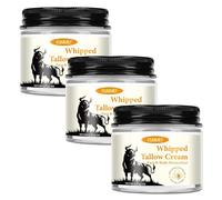 P-Beauty Crema para la piel de sebo y miel para la cara y el cuerpo - Whipped Tallow Cream - Cuidado de la piel natural, piel seca y sensible, se absorbe rápidamente, crema hidratante y