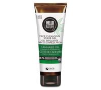 P-Beauty - Exfoliante facial natural con aceite de semilla de cáñamo orgánico, gel exfoliante vegano para una piel suave y refinada - limpieza facial, cuidado facial contra impurezas, células muertas