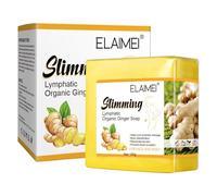 P-Beauty Jabón de ácido kójico de jengibre 1 x 100 g - Jabón natural con ácido kójico, extracto de jengibre, aceite de oliva y manteca de karité, jabón de jengibre para cara y cuerpo con ingredientes