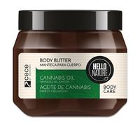 P-Beauty - Mantequilla corporal natural con aceite de semilla de cáñamo, para pieles muy secas con manteca de karité y aceite de coco, crema vegana sin parabenos ni siliconas, crema corporal (1 x 250