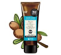 P-Beauty Mascarilla de manos con aceite de argán y vitamina E, vegano, rico cuidado de manos para manos secas, hidratación intensa y regeneración, crema de manos sin parabenos ni siliconas (1 x 75 ml)