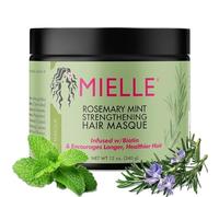 P-Beauty Mascarilla fortalecedora para el cabello con romero y menta, 340 g, tratamiento para el crecimiento del cabello, para cabello lacio y rizado dañado, reduce la pérdida de cabello, mascarilla