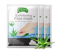 P-Beauty - Mascarilla para pies con aloe, exfoliante para pies, calcetines renovadores para callos y cuidado intensivo de los pies, eliminador de callos (3 pares)