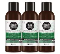 P-Beauty Naturkosmetik 3 x Cleansing Gel Cleansing Gel de 100 ml - Limpieza facial suave con aceite de semilla de cáñamo orgánico y vegano - Hidratante y elimina el maquillaje, el sebo y las impurezas