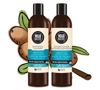 P-Beauty Naturkosmetik - Aceite de argán para el cuidado del cabello, champú y acondicionador, orgánico, vegano, sin siliconas, champú para el cabello hidratante, brillo y suavidad, mascarilla para
