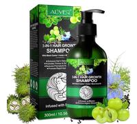 P-Beauty Set Crecimiento Capilar 3 en 1 1 x 300ml Champú - Con ricino negro, amla y comino negro - Champú, acondicionador y aceite para crecimiento, brillo y suavidad - Todo tipo de cabello