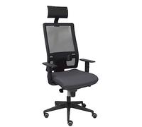 P&C Silla de Oficina con Cabecero Horna BALI600 Gris Oscuro