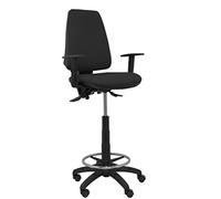 Taburete Elche S bali negro brazos regulables