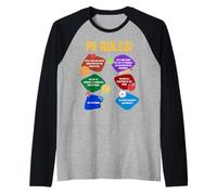 P.E. Profesor Reglas de Educación Física Escuela Gimnasio Hombres Mujeres Camiseta Manga Raglan