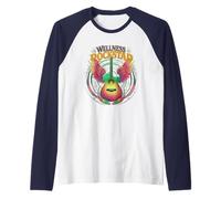 P.E WELLNESS Rockstar Yoga Profesor Entrenador Fitness Entrenador Mamá Camiseta Manga Raglan
