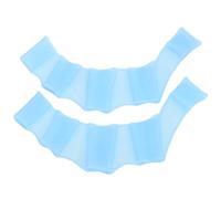 P Esposas de Natación Aletas Silicona Natación Dedo Guantes Palmeados Natación Palma Dedo Azul L Aprendiendo a Nadar o un Nadador Experimentado Que Mira Sus Esposas de Natación (S)