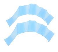 P Esposas de Natación Aletas Silicona Natación Dedo Guantes Palmeados Natación Palma Dedo Azul L Aprendiendo a Nadar o un Nadador Experimentado que Mira Sus Esposas de Natación (M)