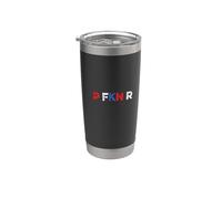 P FKN R Puerto Rico Fan Meme Divertido Música Española Argot Urbano Vaso térmico de acero inoxidable de doble pared