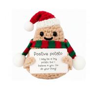 P I X I E Positive Potato - Idea de regalo de Navidad | Mini peluche - Regalo original para Navidad - Pensamiento para mujer, hermana, amiga - Ideal para Secret Santa