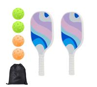 P ickleball Paddles Set, Pick Ball Paddle con Ball and Bag, Lightweight Pick Rackets, Lightweight Pick Ball Paddle with Ball and Bag for Family, Men, and Women Outdoor Sport