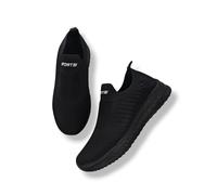 P&L ITALY COLLECTION Zapatillas Deportivas Sin Cordones Slip-On Mujer Comodas y Ligeras para Correr Trabajar Andar Pasear Casual Sneakers AllBlack40