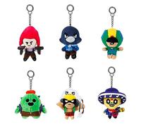 P.M.I. Brawl Stars BRW7004 - Caracteres de Peluche con Clip (13 cm)