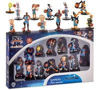 P.m.i. Space Jam Pencil Toppers | Recoja las 13 Looney Tunes Toys Figuras | Pequeos juguetes de Space Jam: un nuevo legado | Suministros de fiesta |
