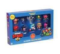 P.M.I. Trading- Brawl Stars-Juego de 12 Figuras coleccionables de Lujo, Caja para Ventana (Serie 1) Colorido, Color Plata, 2. Sammelfiguren Fensterbox (PMID0010)