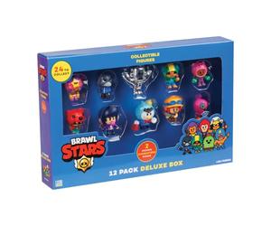 P.M.I. Trading Brawl Stars 12 Figuras coleccionables Deluxe Set Fensterbox Season 1 | Mini Figuras Gaming |12 Figuras aleatorias de 24 | A Partir de 3 años | alemán