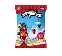 P.M.I. TRADING & ENTERPRISE-Ladybug o Cat Noir Sello con Figura 3D, Multicolor, 8x2x14 cm (PMI 22505)