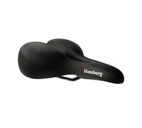 P & P pro cycling Hamburg 040 - Sillín cómodo para Adultos, Color Negro, 268 x 255 mm