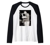P Paul Fenech Meteors Psychobilly Guitarra en Vivo Martin O'Neill Camiseta Manga Raglan
