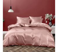 P Pothuiny 5 piezas Cubierta de edificio de satn King Tamao King Tamao de lujo de lujo como Capacal Divet Juego de ropa de cama con cierre de crem