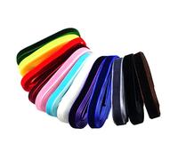 P Prettyia 12x Cinta de Terciopelo Elástico de 1 Yarda Cinta para Navidad Decoracion de Embalaje - Multicolor-9mm