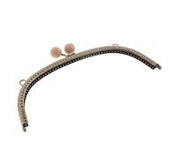 P Prettyia Cierre de Boquilla para Bolso Marco Carteras Cierres Artesanías Craft Accesorios 24.5cm - Gris Claro